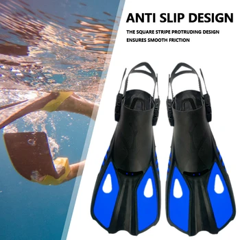 Силиконовые ласты для плавания, прочные ласты для плавания с трубкой, профессиональные износостойкие противоскользящие Регулируемые шнурки для занятий водными видами спорта