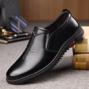 Кожаная обувь нового стиля Вэньчжоу для мужчин среднего возраста
