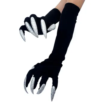 Перчатки для костюма Хэллоуина с гвоздями, перчатки для ногтей, забавные игрушки для вечеринок