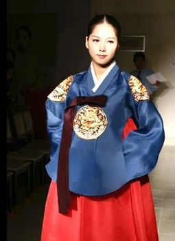 Женская корейская национальная одежда Ханбок Южная Корея импортировала ткань для одежды Tang Palace Hanbok