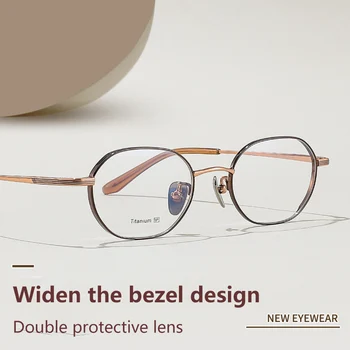 Очки в маленькой оправе из чистого титана, женские Ретро Круглые очки по рецепту 2022 года, Винтажные Оптические очки для близорукости