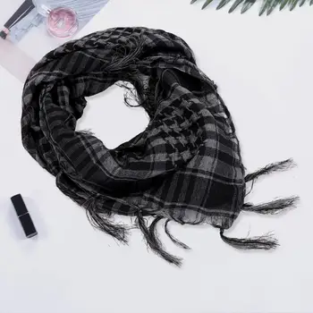 Осенне-зимний шарф без застежки, ветрозащитный, мягкий, дышащий, для пеших прогулок, в пустыне, головной убор с кисточками, мужской, женский, бандана, шарф