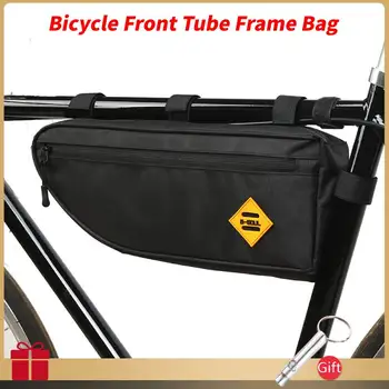 Велосипедная треугольная сумка на раму передней трубы, полиэфирные велосипедные сумки, сумка для горного велосипеда, держатель рамы, Седельная сумка, аксессуары для велоспорта MTB