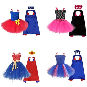 Детские костюмы для ролевых игр с героями аниме на Хэллоуин, платья европейских и американских девочек, макияж для танцевальных представлений, наборы накидок