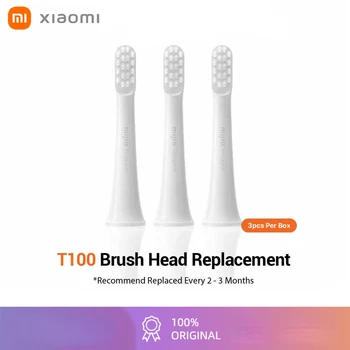 Оригинальные сменные головки для зубных щеток Xiaomi T100 Электрические головки для глубокой чистки полости рта Mijia T100