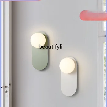 Прикроватный настенный светильник Современный минималистичный Креативный светильник для спальни Nordic Advanced Sense Wall Lamp