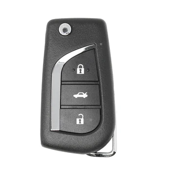 Для Xhorse XKTO00EN Универсальный проводной дистанционный брелок с 3 кнопками для Toyota Type для инструмента VVDI Key