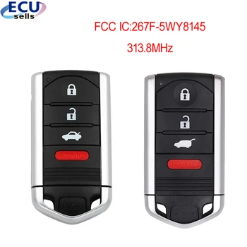 4 Кнопки Smart Remote Автомобильный Брелок 313,8 МГц для Acura ZDX TL 2009 2010 2011 2012 2013 2014 FCC: M3N5WY8145 IC: 267F-5WY8145