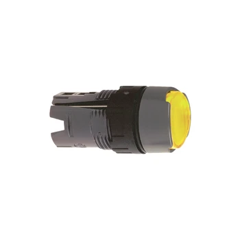Головка ZB6AW5 для кнопки с подсветкой, Harmony XB6, желтая заподлицо, 16 мм, встроенный светодиод, возвратная пружина, 12 ... 24 В, без маркировки