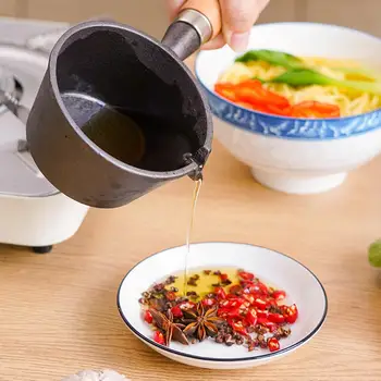 Маленькая Чугунная сковорода с Прочным горячим маслом Специальная Маленькая сковорода для масла Универсальный инструмент для приготовления пищи