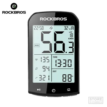 Велосипедный компьютер ROCKBROS GPS 5.0 ANT Bluetooth Водонепроницаемый Беспроводной велокомпьютер Спидометр Велосипедный секундомер Аксессуары для велосипедов