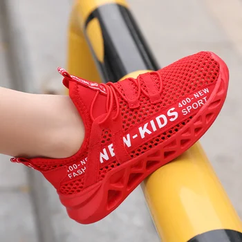 Детские кроссовки для мальчиков, летние кроссовки для девочек, дышащая спортивная обувь с полой сеткой, легкая детская корзиночная обувь Tenis Infantil