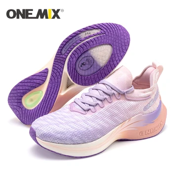 Профессиональные кроссовки ONEMIX для мужчин и женщин, дышащие спортивные тренировочные Спортивные уличные водонепроницаемые нескользящие кроссовки с запахом
