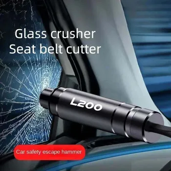 Подходит для Mitsubishi L200 2023 2022 2021 Автомобильный молоток безопасности Многофункциональное аварийное устройство для аварийного оформления окон