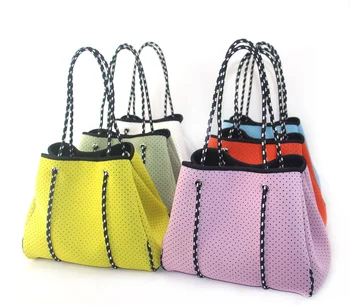 повседневная неопреновая сумка-тоут большой емкости, однотонные женские сумки через плечо, водонепроницаемые женские сумки, летняя пляжная сумка для путешествий big2022
