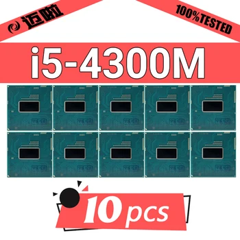 Используется 10шт i5-4300M 4300M i5 SR1H9 2,6 ГГц Двухъядерный Четырехпоточный процессор Процессор 3M 37W Socket G3 / rPGA946B