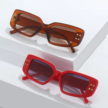 Модные солнцезащитные очки в стиле ретро 2023, женская индивидуальность, Уличная фотография, очки, устойчивые к ультрафиолетовому излучению