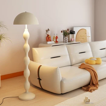 Дизайнерская вертикальная настольная лампа средней древности в минималистичном кремовом стиле, диван для гостиной, лампы для атмосферы выставочного зала