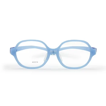 Детские оптические очки в круглой оправе TR90 Размер 43 Эластичный ремешок-фиксатор Без винта Мальчики Девочки 2-4 лет