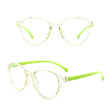 Компьютерные онлайн-классы для мальчиков и девочек, Круглые очки с защитой от синего света, детские очки в ультралегкой оправе