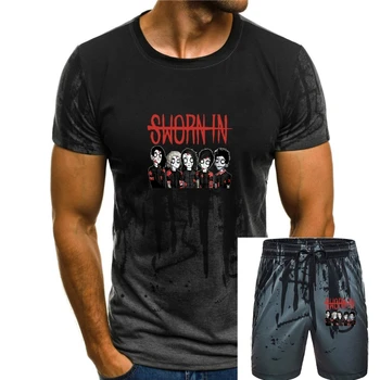 Распродажа Официальной футболки группы Sworn In Zombie The Death Card All Smiles Start
