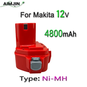 12 В 4800 мАч Для Makita PA12 Батарея Ni-Mh 1200 1220 1201 1222 1233SA/B1235 192681-5 Аккумуляторные Инструменты Замена Батареи