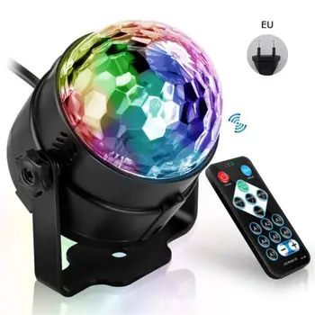 Звук Активированный Вращающийся Диско-Свет Красочный Светодиодный Сценический Свет 3 Вт RGB Лазерный Проектор Лампа DJ Party Light для Домашнего KTV Бара Xmas