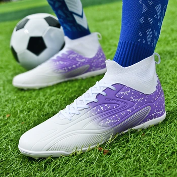 Молодежная Футбольная обувь для взрослых, Новые Модные Футбольные Спортивные ботинки TF / FG, Высококачественная Удобная Обувь для тренировок по футболу на траве