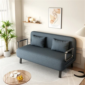 55-дюймовое раскладное кресло-кровать, трехстворчатый диван-кровать с регулируемой спинкой и подушкой, с прочным стальным каркасом для дома и офиса