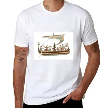 Новая футболка Norman ship (2), футболки с графическими принтами, белые футболки для мальчиков, футболка оверсайз, мужская футболка