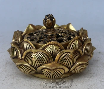 Коллекция посуды из античной бронзы, декоративные украшения для курильницы Lotus,