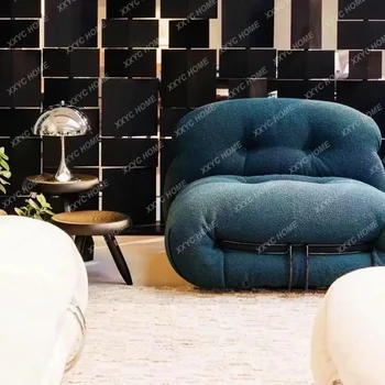 Диван из простой ткани Современная гостиная Небольшая квартира Повседневный простой модный диван