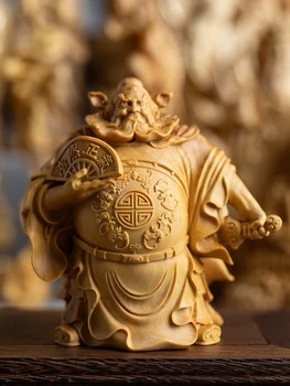 Статуя Чжун Куй, призрачный мастер Буксу, резьба по дереву, украшения для дома, ремесла, украшения