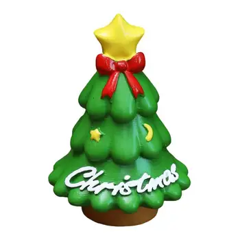 Украшения для Рождественской елки, настольная статуэтка мини-рождественской елки из смолы, праздничное украшение для дома, подарок к празднику, портативное украшение