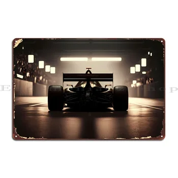 Универсальный металлический знак спортивного гоночного автомобиля, изготовленный на заказ Ржавый, для создания табличек, декора стен, жестяной плакат