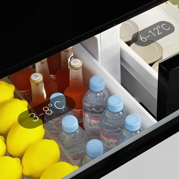 Небольшой холодильник с динамиками мини-бар, двухдверный холодильник с функцией беспроводной зарядки