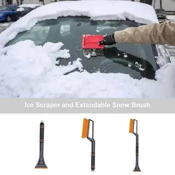 Автоматический Автомобильный скребок для льда, щетка для снега, автомобильные Компактные инструменты для уборки снега, автомобильные щетки для удаления зимнего снега для внедорожников Seadan RVS