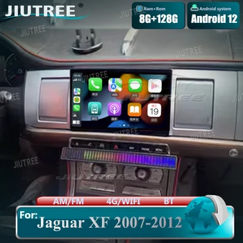 Автомобильное радио Tesla Style 128G Android 12 для Jaguar XF 2007-2012 Мультимедийный стереовидеоплеер GPS Navi Головное устройство Беспроводной Carplay