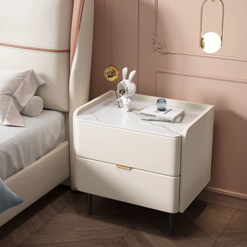 Современный стол, Прикроватная тумбочка, Прикроватные Тумбочки Nordic White Home Hotel, Угловой шкаф, Мебель для спальни