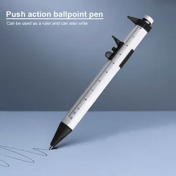 Штангенциркуль Шариковая ручка 0-100 мм Канцелярские принадлежности для студентов Измерительные инструменты для инженеров, столяров, студентов-плотников