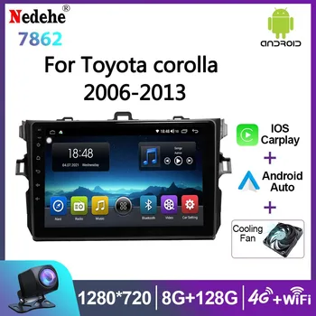 Автомагнитола Android 12 Auto Stereo для Toyota Corolla E140/150 2006 - 2013 Мультимедийный плеер GPS Навигация 2din Автомагнитола без DVD