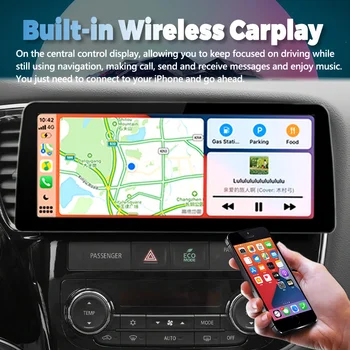 12,3-дюймовый IPS-экран, автомагнитола, видеоплеер, стерео для Mitsubishi Outlander 3 2012-2018, мультимедиа Android Carplay, GPS-навигация
