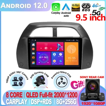 2K Для Toyota RAV4 2 CA20 CA20W XA20 2000 - 2003 Android 12 Автомобильный Радио Мультимедийный Видеоплеер Дисплей Навигации GPS Без 2din dvd