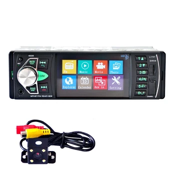 Автомобильный HD 4,1-дюймовый Bluetooth MP5-плеер с экраном заднего вида, FM-радио, карточный проигрыватель, универсальный 4022D + камера заднего вида