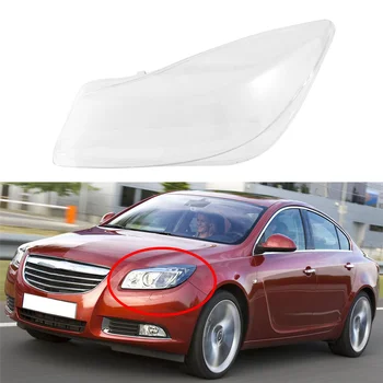 Левый Прозрачный головной фонарь автомобиля, крышка лампы, Абажур, Абажур, крышка передней фары, объектив для Opel Insignia 2009-2011