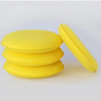Губка из оптического пластика, губка для вощения в автомобиле, ультра-мягкие губки для полировки автомобиля, набор из 12 круглых поролоновых дисков для ухода за воском, Авто для