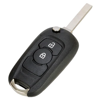 Новая откидная крышка для дистанционного ключа в виде ракушки, брелок с 2 кнопками, подходит для Opel Vauxhall Astra K 2015 +