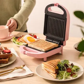 Мини-машина для приготовления сэндвичей, Кофеварка для завтрака, Домашняя Легкая еда, Мультиварки, Тостеры для вафель, Электрические духовки, плиты для выпечки хлеба, блинчиков
