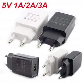 Micro USB EU Plug AC 5V 1A 2A 3A Настенное Зарядное Устройство Универсальный Портативный Дорожный Адаптер Питания Для Настольной Зарядки Power Bank B4