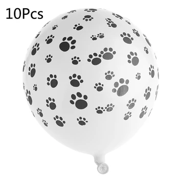 10 ШТ. воздушные шары с изображением собачьей лапы, Щенячий день рождения для украшения вечеринки в честь первого дня рождения собаки Прямая поставка